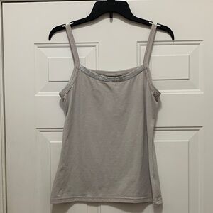 Apt. 9 Light Gray Dressy Sequined Camisole Top - Size Medium